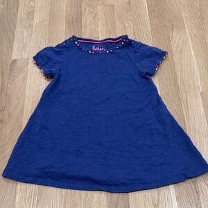Boden Navy Dress with Multicolor Accents